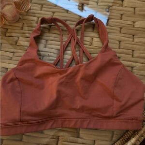 Lululemon energy bra terracotta color size 8